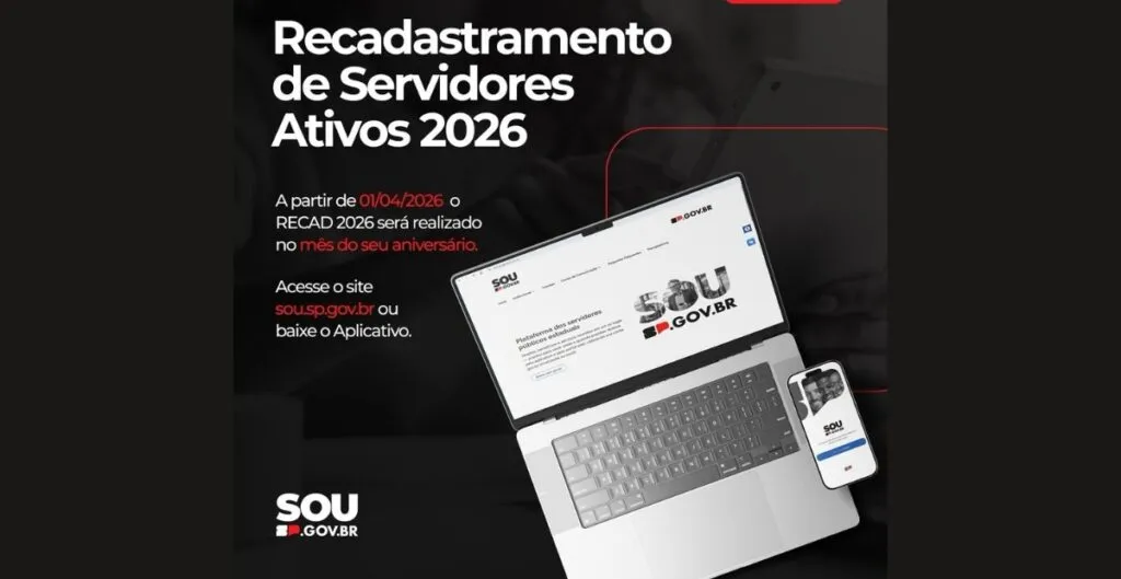 Recadastramento Digital 2026 dos Servidores Ativos 