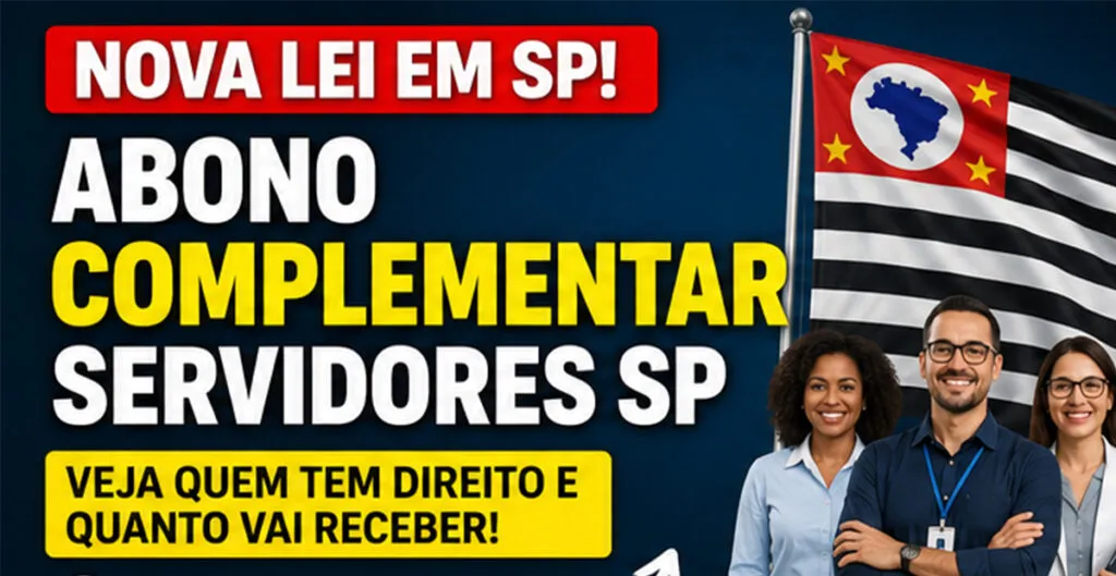 Lei do Abono complementar servidores SP
