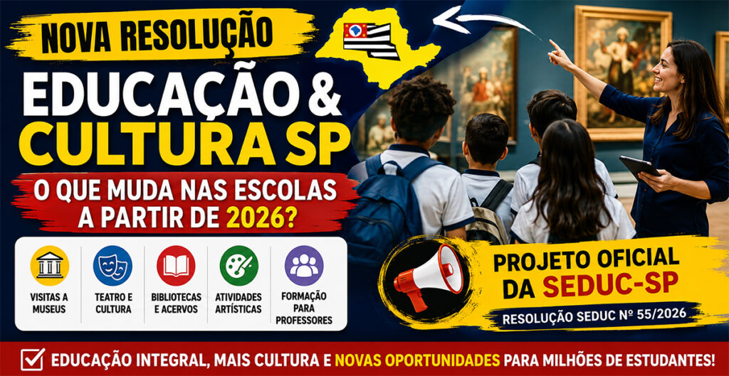 Projeto Educação e Cultura SP criado pela seduc-sp