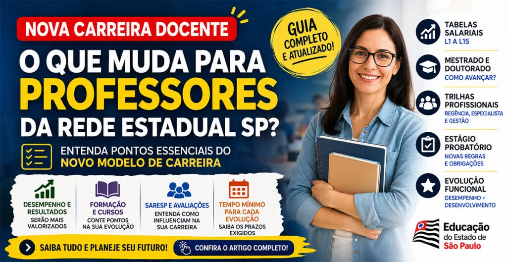 Entenda a Nova carreira docente do estado de São Paulo